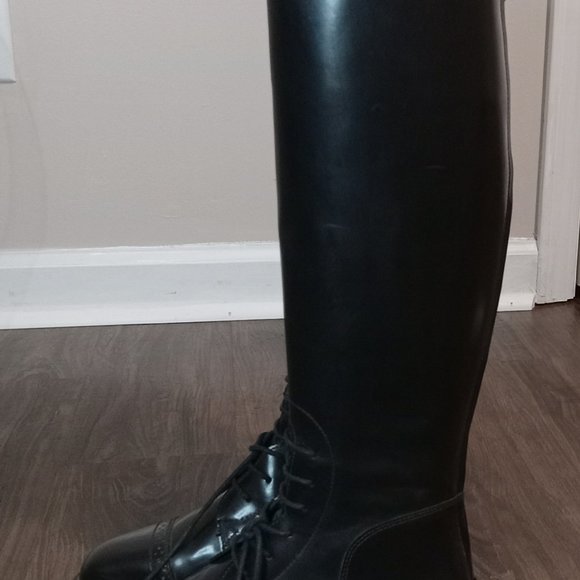 Synthetic black field boots size 7.5 slim - Picture 9 of 9